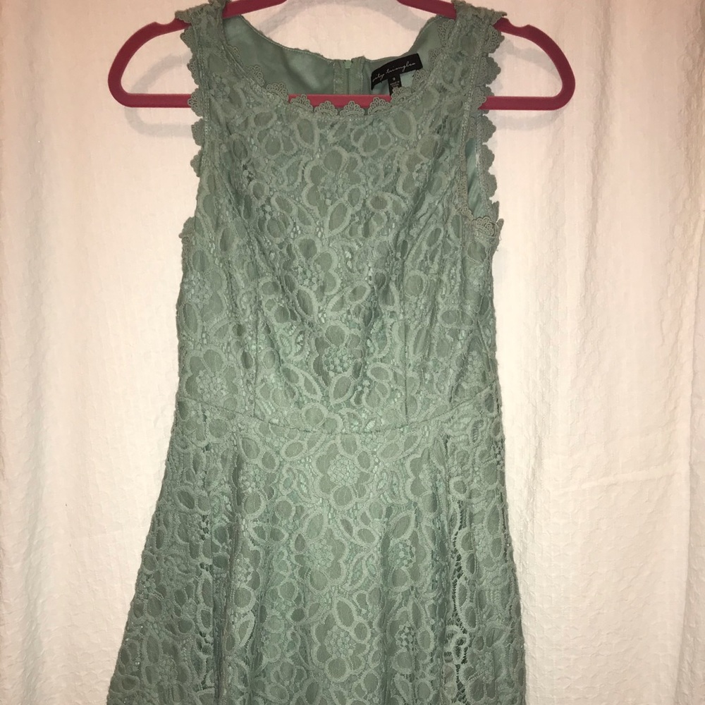 Teal Lace Dress